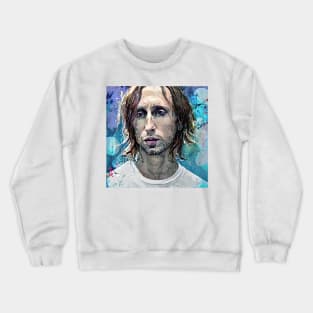 Luka Modrić in blue mood Crewneck Sweatshirt